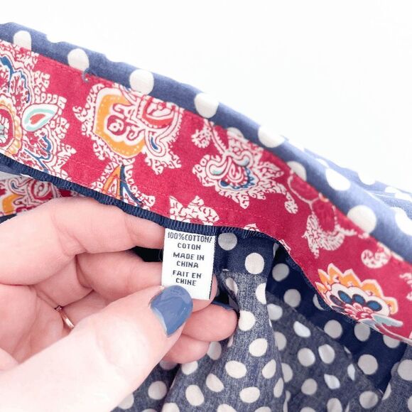 John Lennon Men's Button Shirt Polka Dots Long Sleeve Blue White XL - Picture 4 of 9